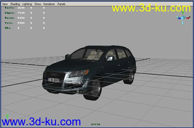 Maya_高精名车模型 [Audi_Q7]的图片2