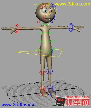 AnimationMentor学生专用动画模型（完美绑定）的图片1