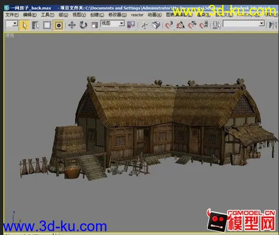 古代房子模型——从剑侠情缘III OL到自己的游戏的图片1