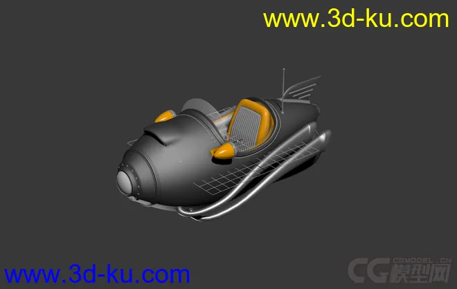 卡通宇宙飞船 卡通飞船模型的图片1