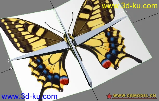 蝴蝶+骨骼动画模型的图片1