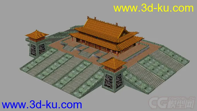 东方古建筑故宫模型的图片2