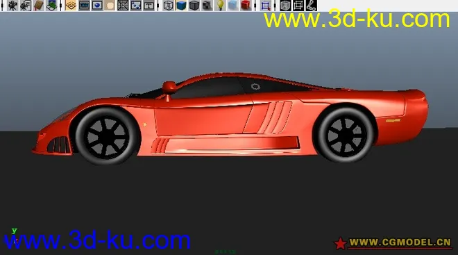 超酷的-法拉利跑车-红色跑车高模模型的图片3