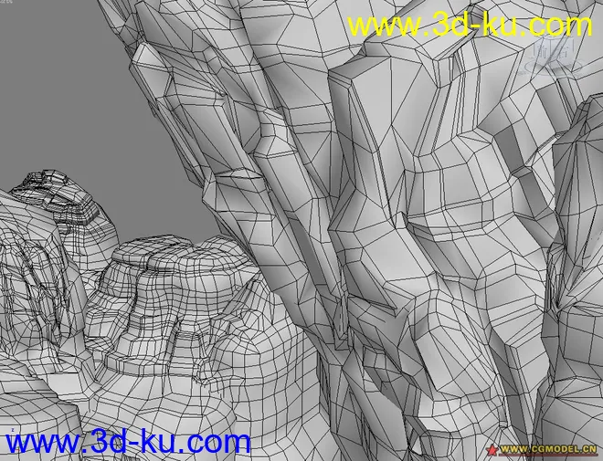 一个做2D游戏专用的山模型的图片1