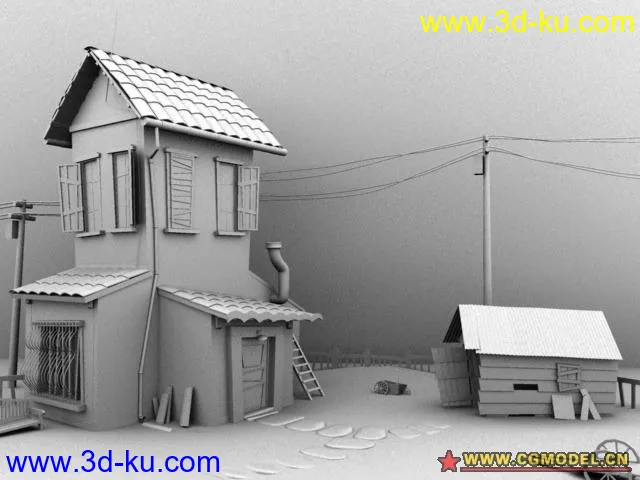 以前做的一个小房子模型的图片1