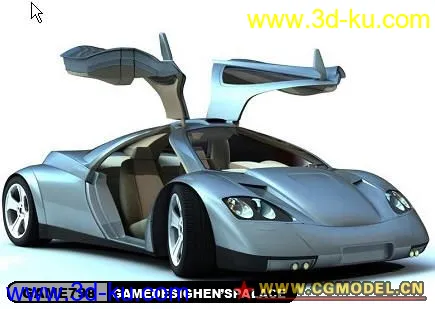 超级概念车Nimble3(高模)模型的图片2