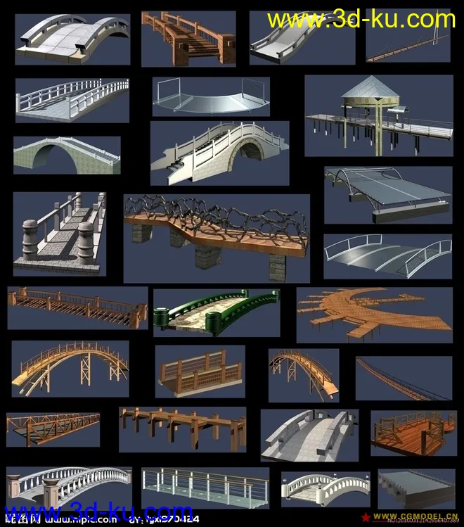 精致的桥模型的图片1