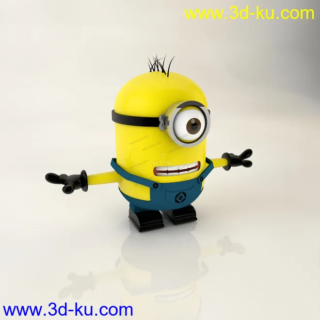 小黄人3D模型的图片1