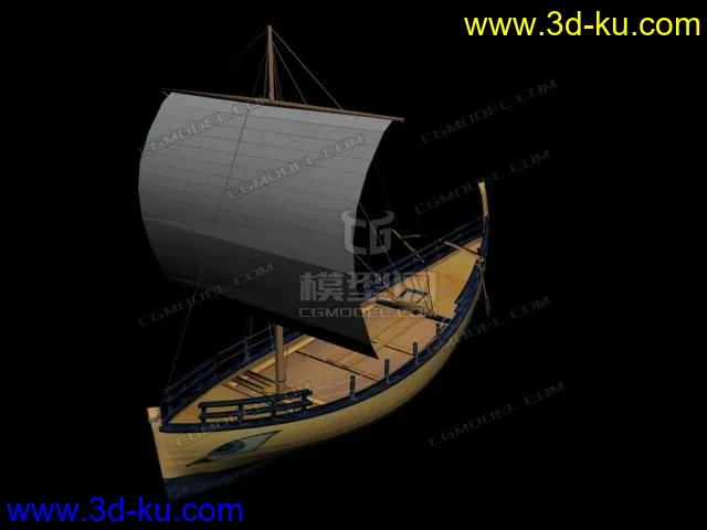 一条外国古代小船模型的图片2