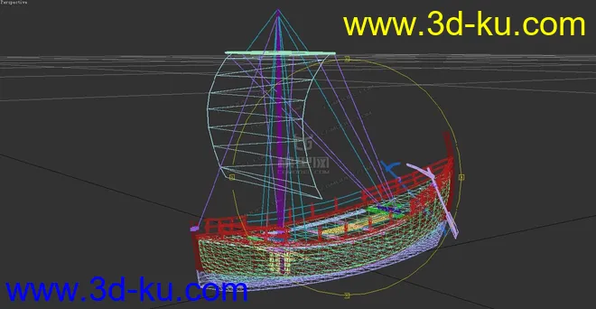 一条外国古代小船模型的图片1