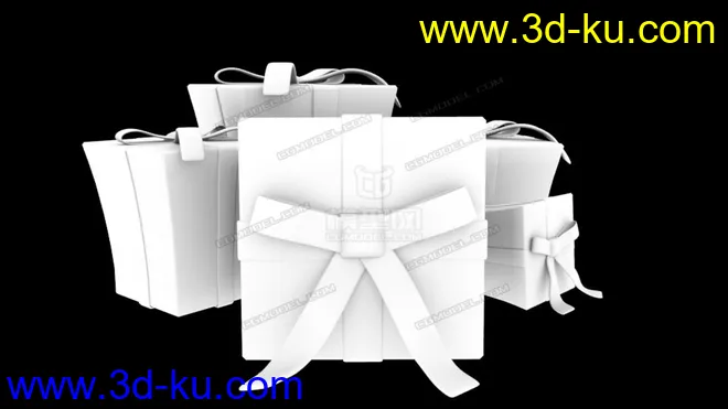 礼物盒子OBJ模型的图片1