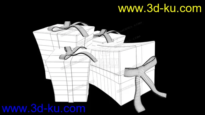 礼物盒子OBJ模型的图片5