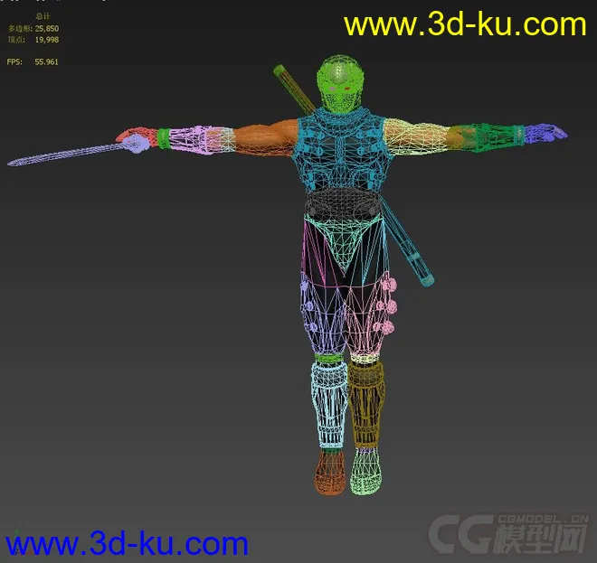 【卡尔共享6】《DOA3》之Ryu[xbox忍者龙剑传造型][XBOX游戏机][日本Tecmo]模型的图片2