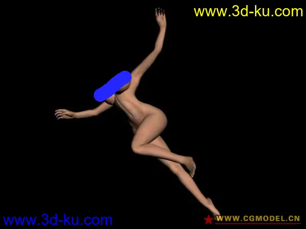 巨RU身体+骨骼绑定模型的图片1