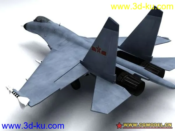 首次制作战斗机 J-11空军涂装 （中模）模型的图片3