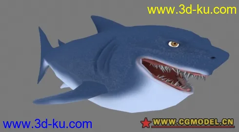 卡通鲨鱼模型的图片1