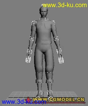 fbx格式基础人体模型，带走，跑，闲置动作的图片1