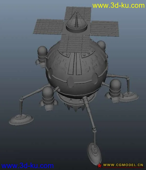 一艘球型單人太空船模型的图片2