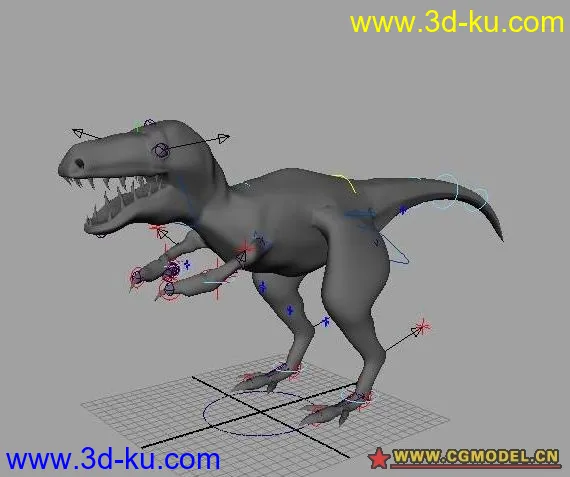 恐龙模型+骨骼+动作的图片1
