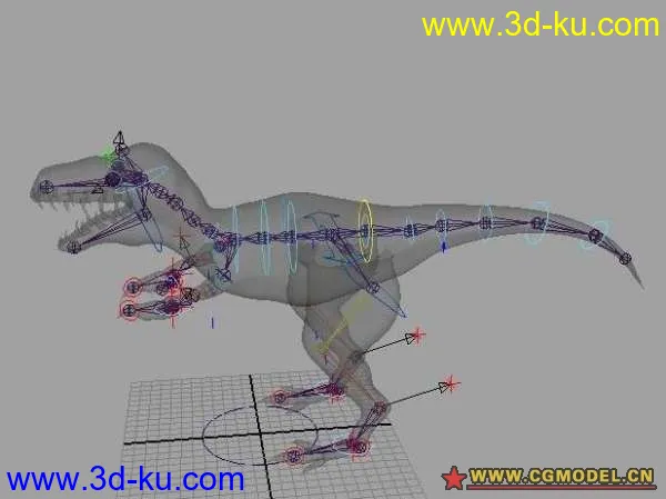 恐龙模型+骨骼+动作的图片2