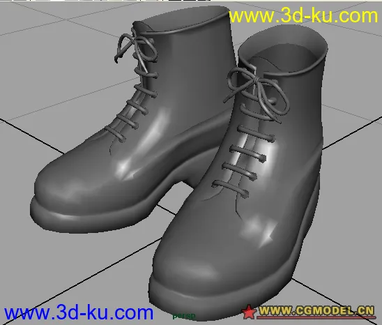 3D Soldier’s Boots Download鞋子模型的图片1