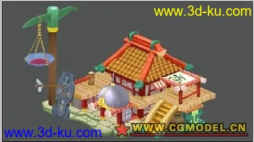 Q版房子模型的图片1