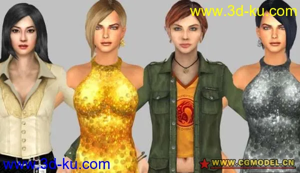 《僵尸围城2》蕾贝卡 史黛西加变态双胞姐妹花模型的图片1