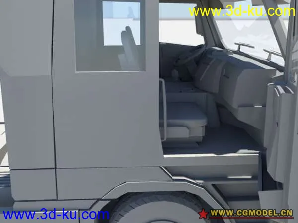 『原创第一弹』以前做的一个maya卡车模型Volvo_Truck的图片2