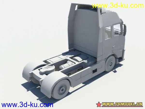 『原创第一弹』以前做的一个maya卡车模型Volvo_Truck的图片4