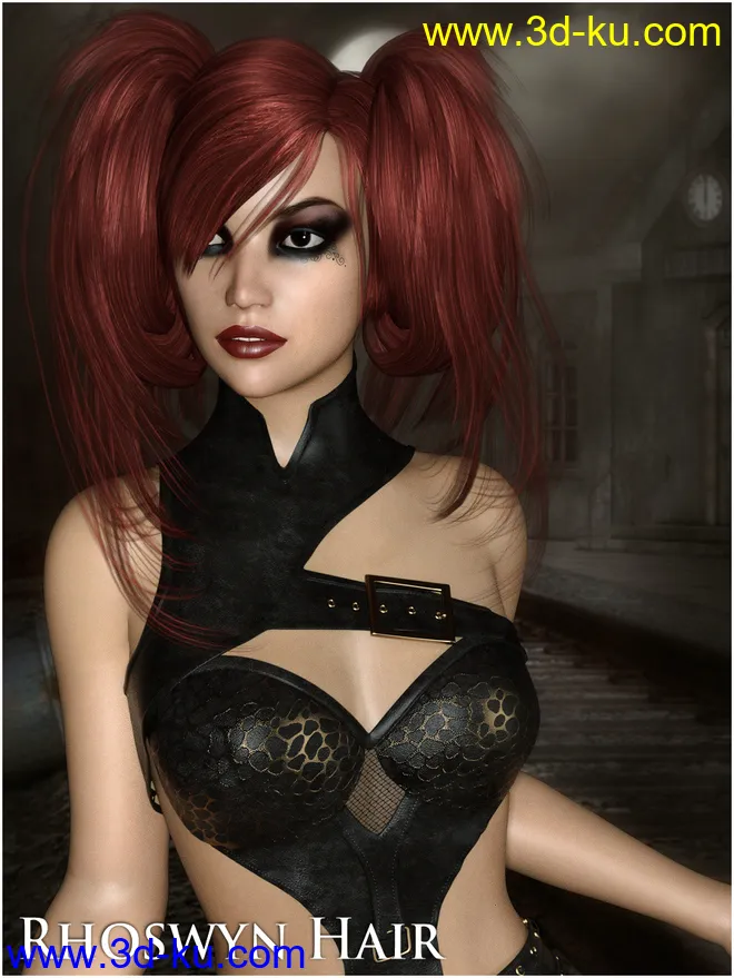 Rhoswyn Hair for Gen 8模型的图片1