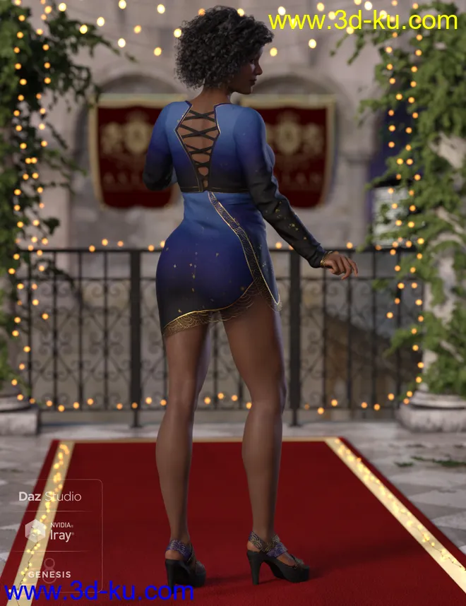 Rising Star Outfit for Genesis 8 Female(s)模型的图片3