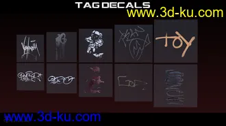 3D打印模型RL Graffiti Tags的图片