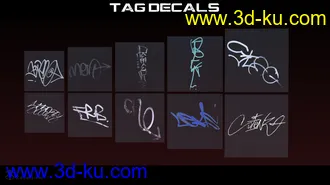 3D打印模型RL Graffiti Tags的图片