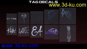 3D打印模型RL Graffiti Tags的图片