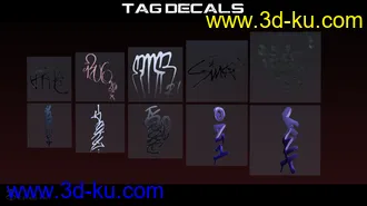 3D打印模型RL Graffiti Tags的图片
