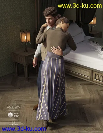 3D打印模型Rosemill Moor The Wait Poses for Genesis 8的图片