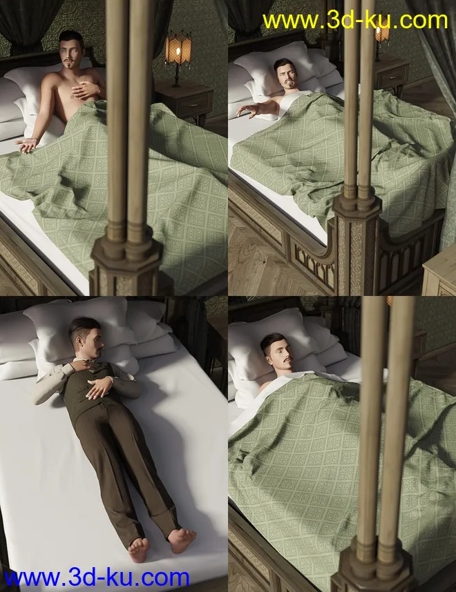 Rosemill Moor The Wait Poses for Genesis 8模型的图片5