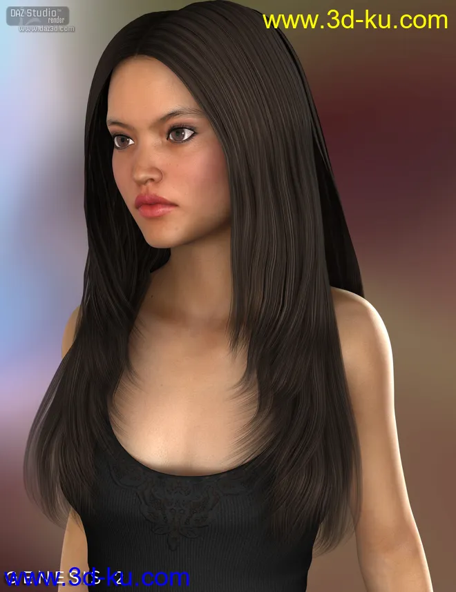 Roxanna Hair for Genesis 2 Female(s)模型的图片3