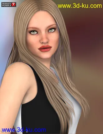 3D打印模型Roxanna Hair for Genesis 2 Female(s)的图片