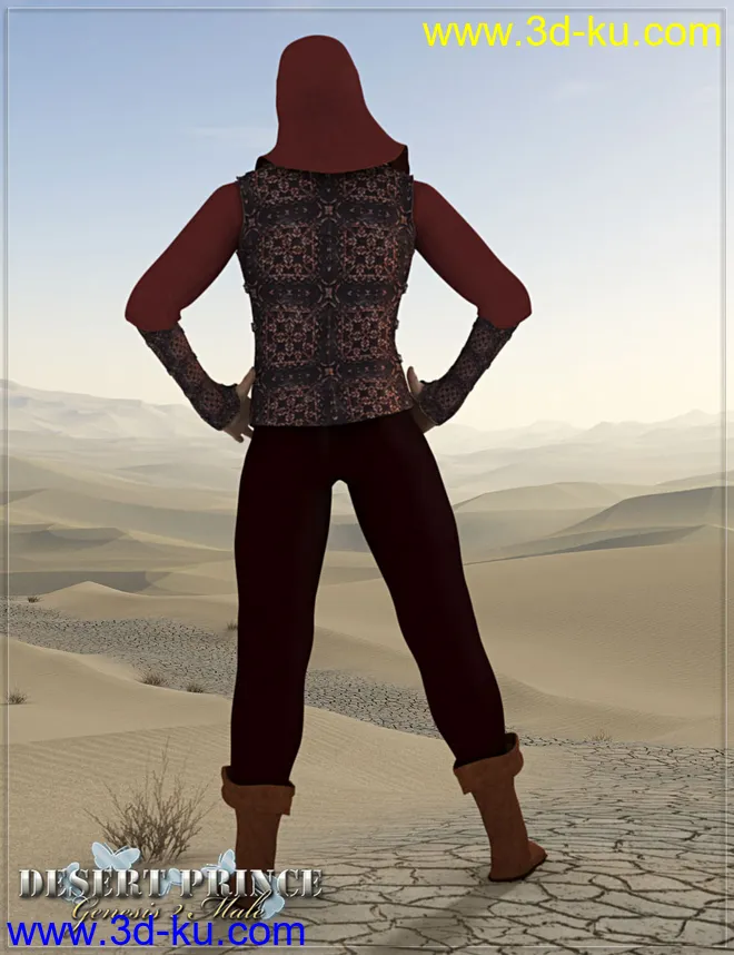 RW Desert Prince for Genesis 2 Male(s)模型的图片4