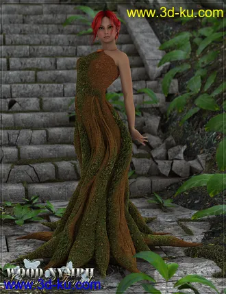 3D打印模型RW Wood Nymph for Genesis 2 Female(s)的图片