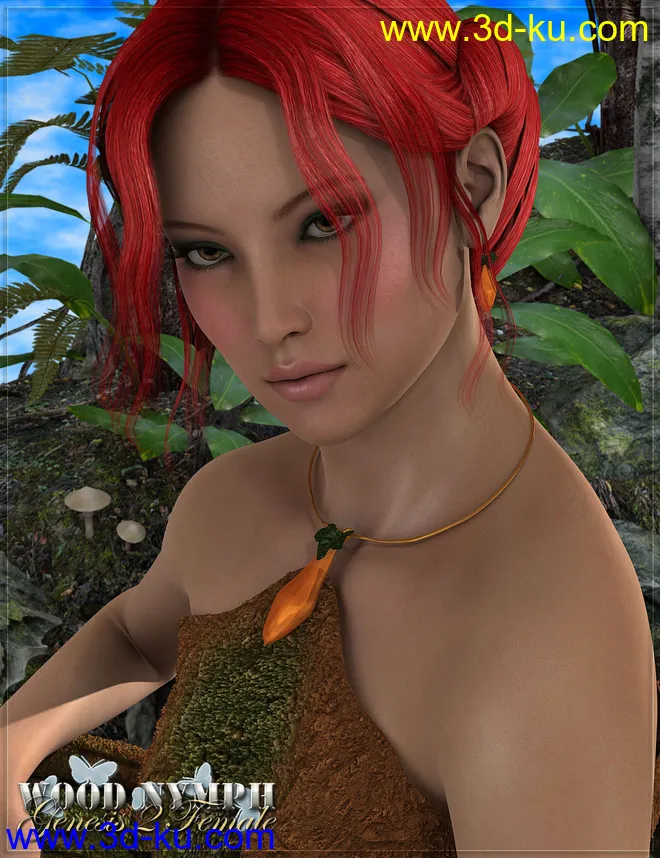 RW Wood Nymph for Genesis 2 Female(s)模型的图片3