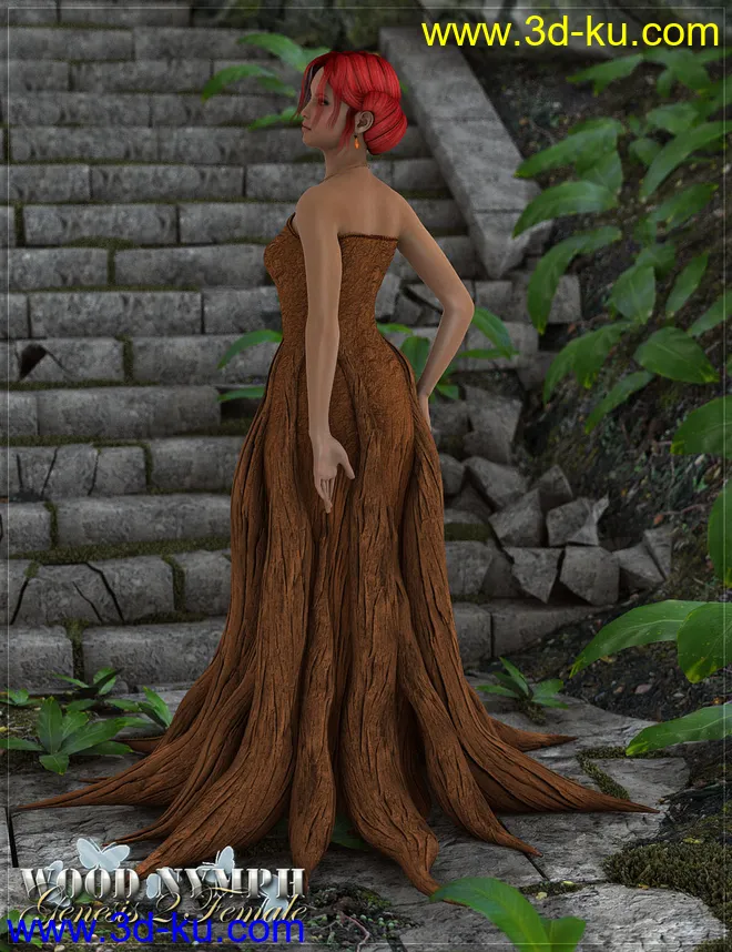 RW Wood Nymph for Genesis 2 Female(s)模型的图片4