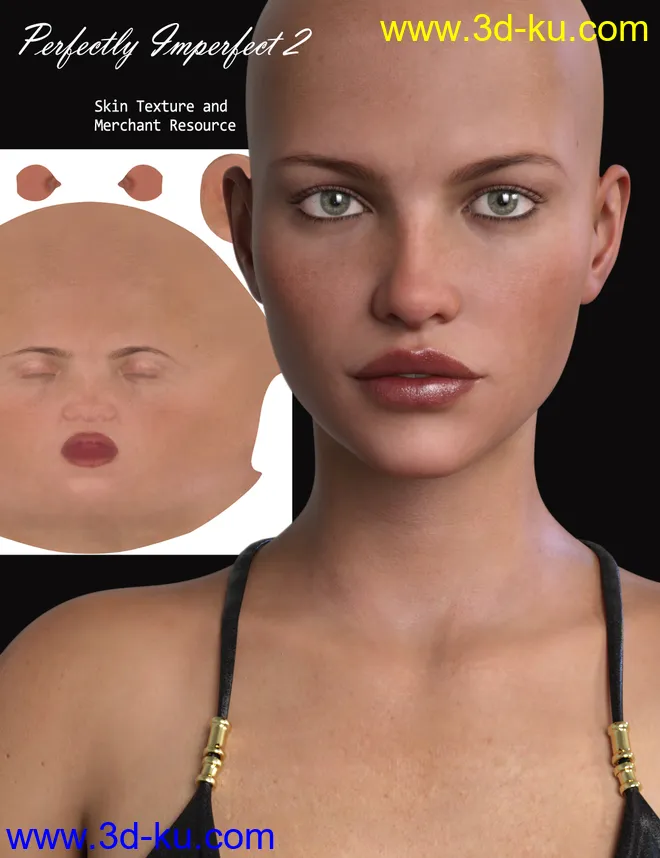 RY Perfectly Imperfect Skin 2 and Merchant Resource for Genesis 8 Female模型的图片1