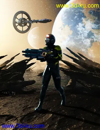 3D打印模型S-7 Bounty Hunter Outfit For Genesis 8 Male(s)的图片