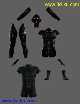 3D打印模型S-7 Bounty Hunter Outfit For Genesis 8 Male(s)的图片