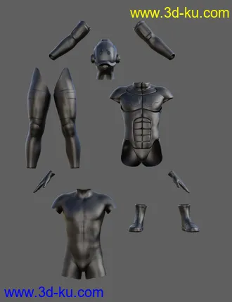 3D打印模型S-7 Bounty Hunter Outfit For Genesis 8 Male(s)的图片