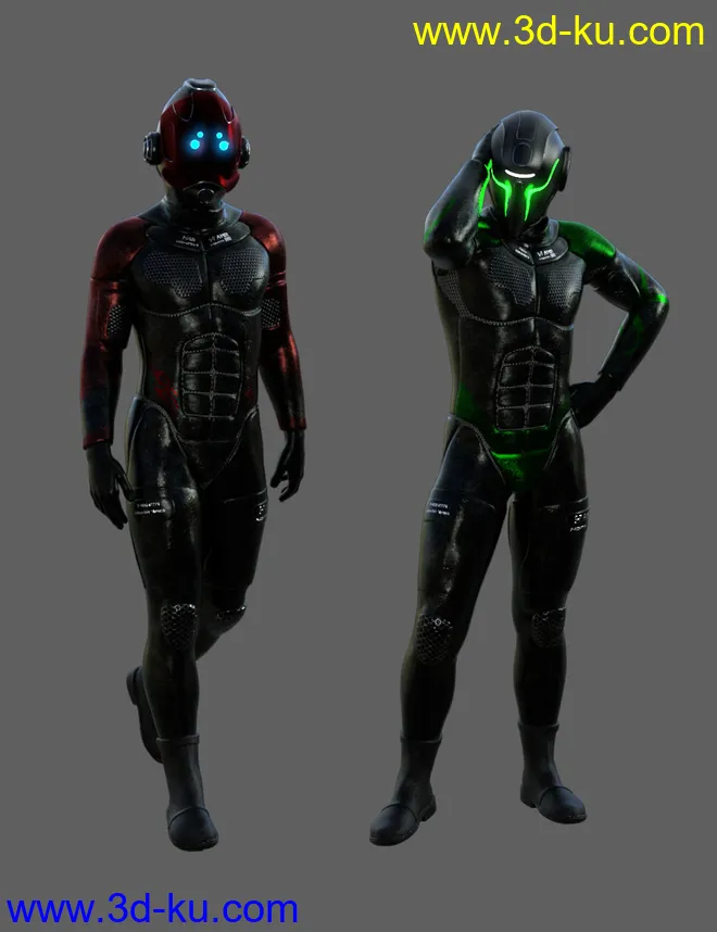 S-7 Bounty Hunter Outfit For Genesis 8 Male(s)模型的图片9