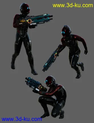 3D打印模型S-7 Bounty Hunter Outfit For Genesis 8 Male(s)的图片