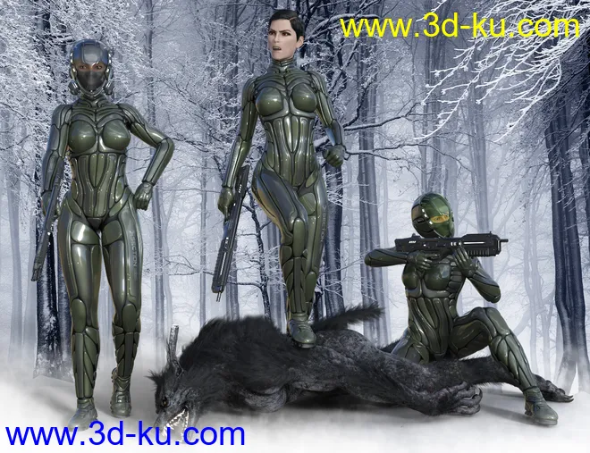 S8 Suit for Genesis 8 Female(s)模型的图片4